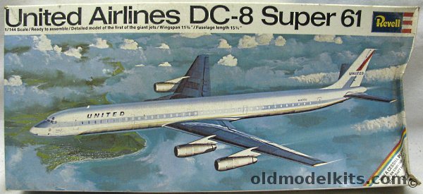 Revell 1/144 Douglas DC-8 Super 61 United Airlines, H270-200 plastic model kit